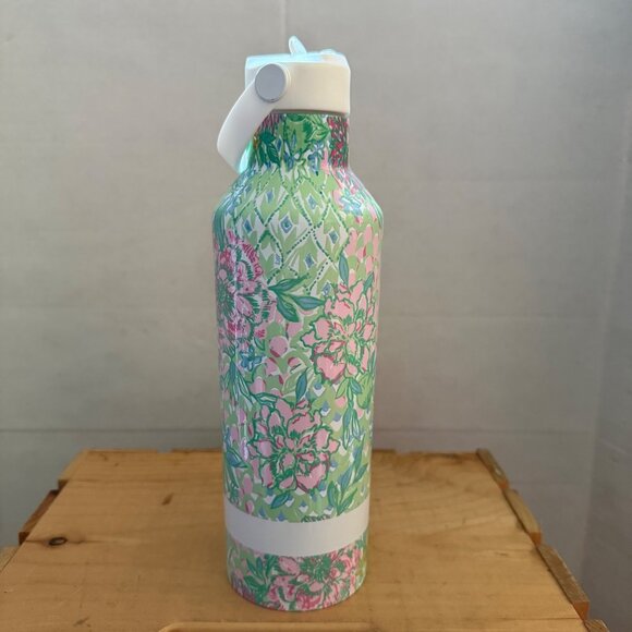 Lilly Pulitzer 25oz Fauna Green Floral Insulated Stainless Steel Water Bottle - Picture 4 of 13